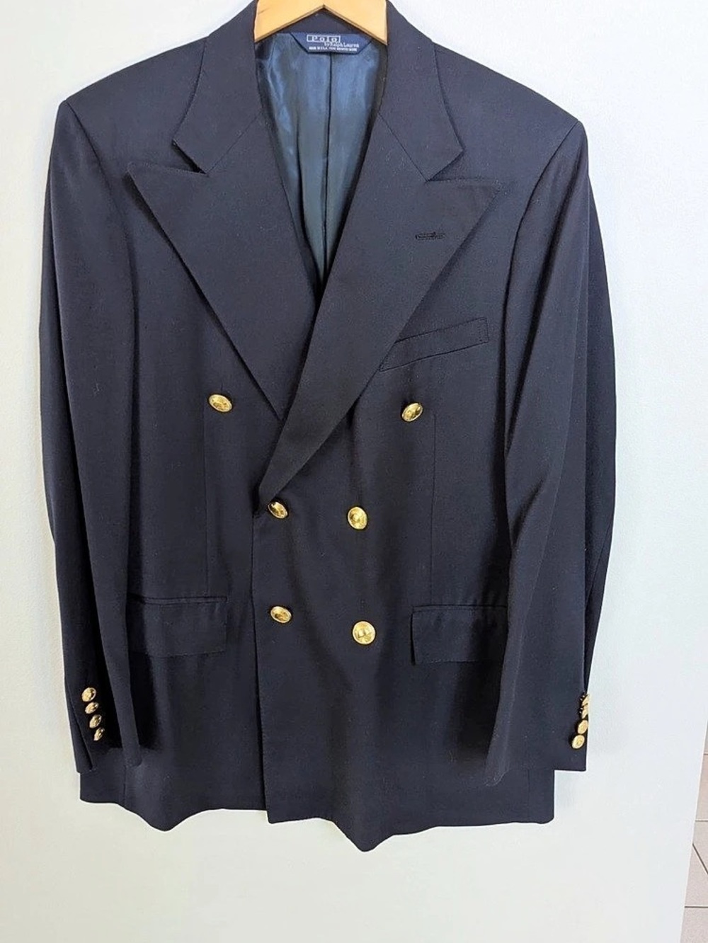 Polo by Ralph Lauren Double-Breasted Blazer in Black